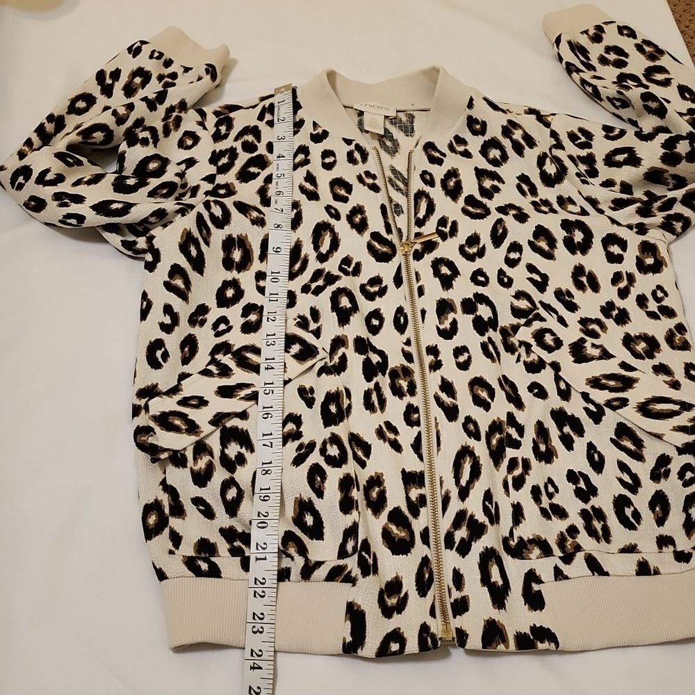 Chico's Leopard Jacket Size 0 (s)‎ - Picture 6 of 8